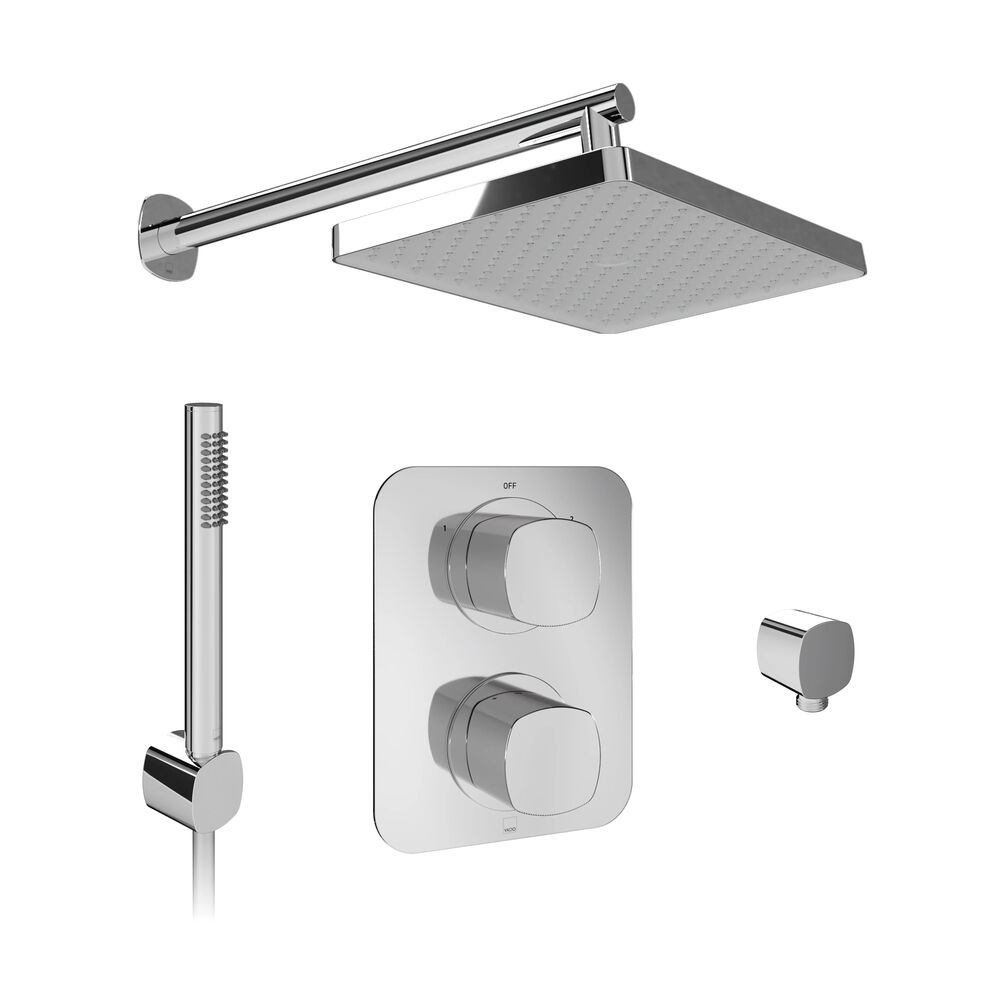 Cutout image of Vado Cameo Chrome Dual Outlet Shower Pack